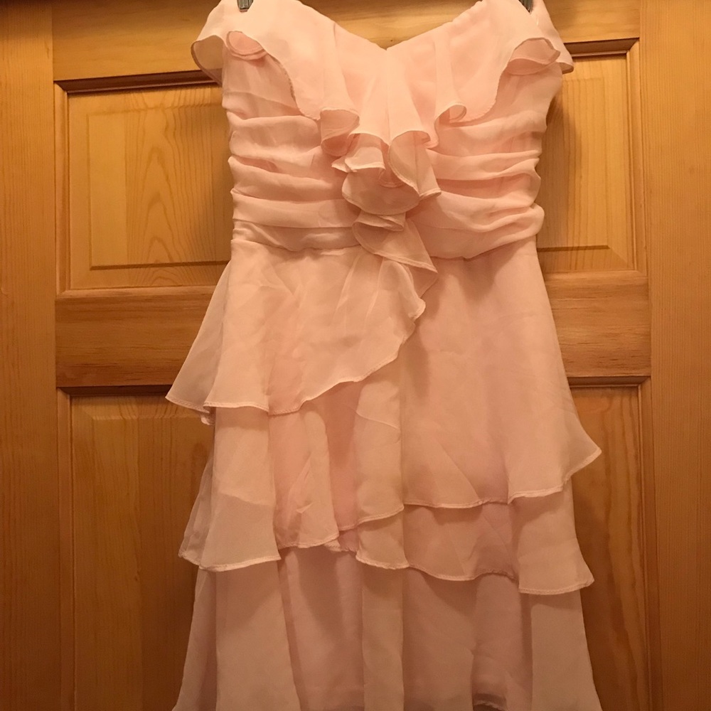 Arden B Ruffle Strapless Dress